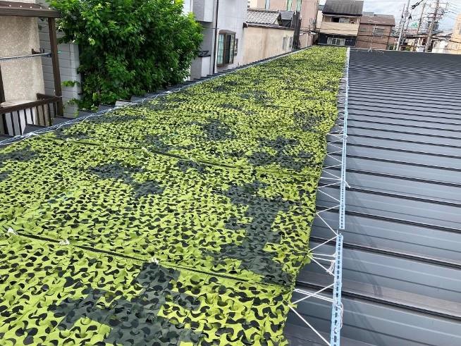 Construction of measures to prevent store roof glare (1104)