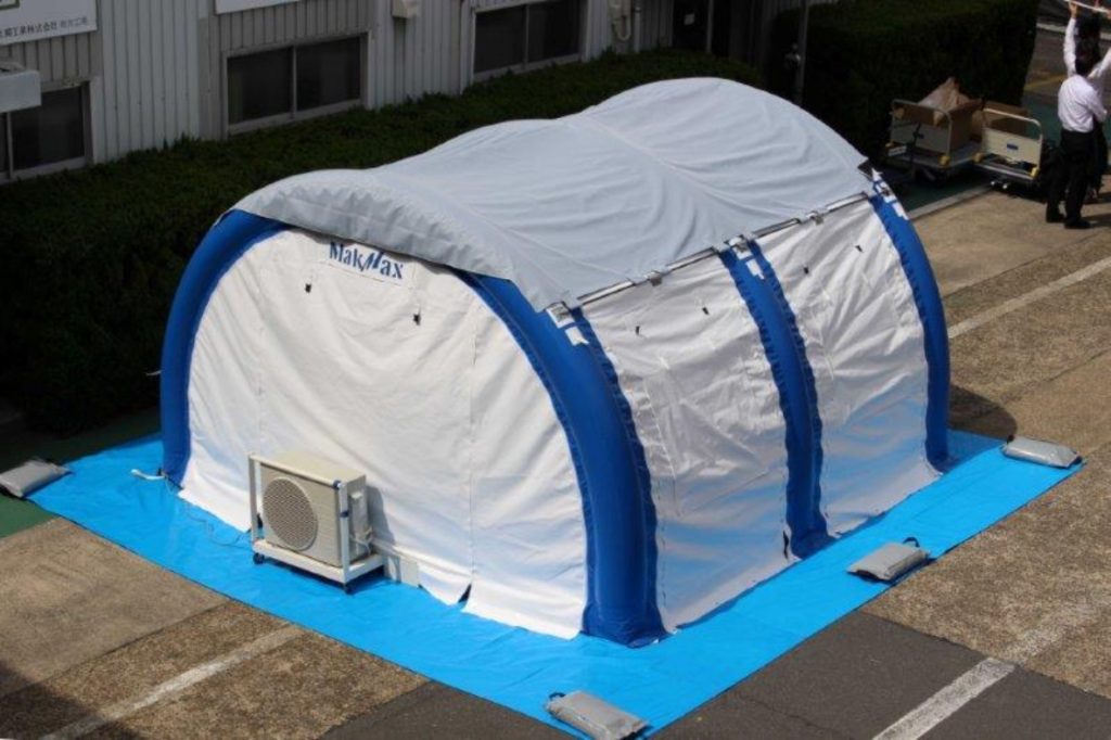 【da】テント中＋空調設備 山善（YAMAZEN） スポットエアコン1台付き 熱中対策シェルター その他